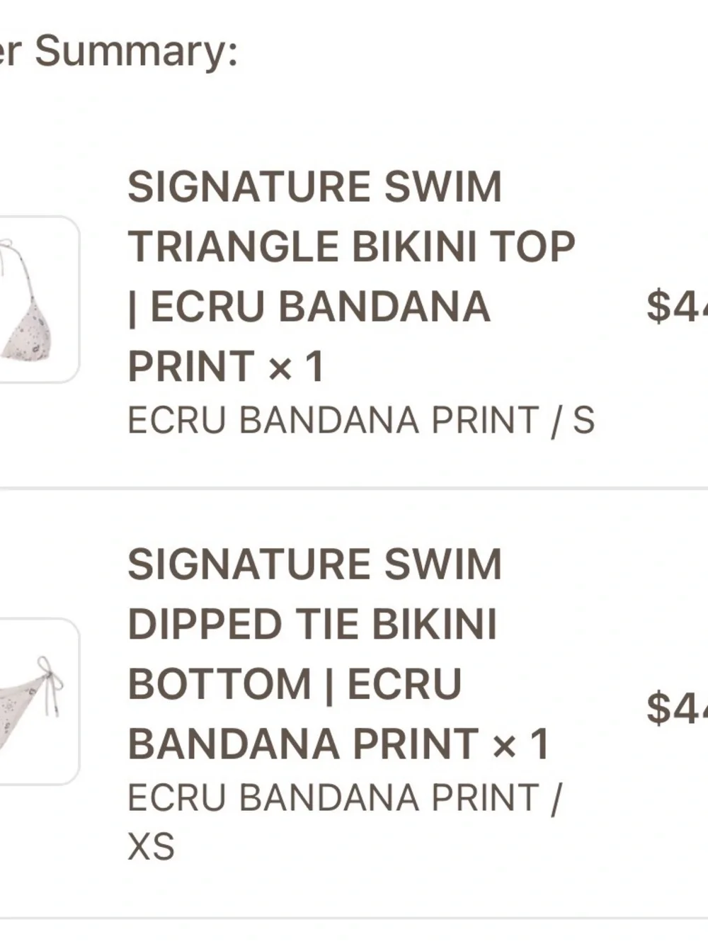 Skims Bikini Set - Bandana White
